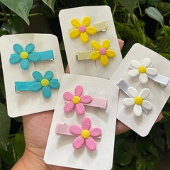 Hair clips flor