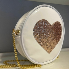 Bolsa coração branca
