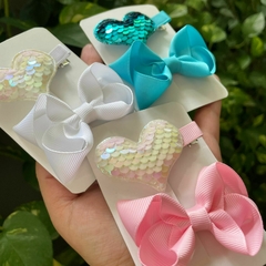 Hair clips coração - Miss Mimi