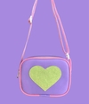Bolsa coração lavanda