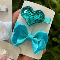 Hair clips coração - loja online