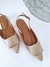 Slingback Caqui com Fivela Quadrada - comprar online