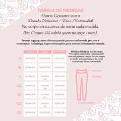1 legging gestante + 1 bermuda ciclista gestante + 1 shorts curto gestante - loja online