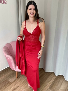 Camisola amamentação longa com robe - loja online
