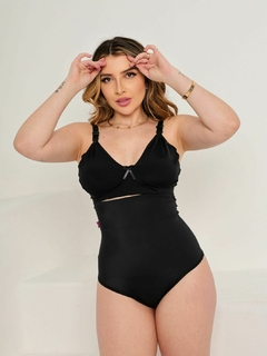 Cinta modeladora calcinha modelo tanga biquíni pós parto redutora alta compressão - comprar online