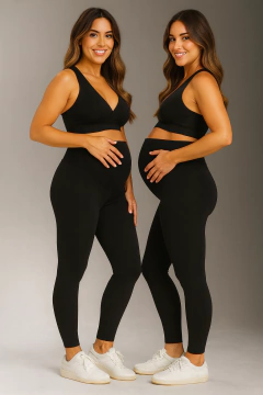 Kit 2 legging gestante suplex - comprar online