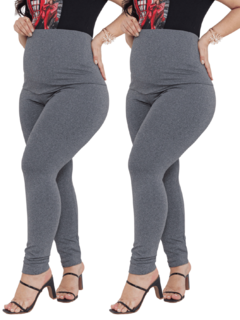 Kit 2 legging gestante suplex - Dona Maternidade