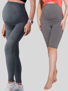 1 legging gestante + 1 bermuda ciclista comprida gestante na internet