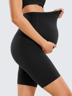 Shorts gestante curto suplex conforto e sustentação para a barriga - loja online