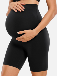 Imagem do Shorts gestante curto suplex conforto e sustentação para a barriga