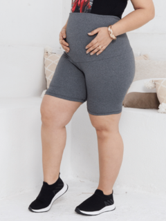 Shorts gestante curto suplex conforto e sustentação para a barriga - Dona Maternidade