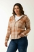 Campera Cuadros Beige en internet