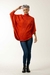 Poncho Mosqueta Terracota - comprar online