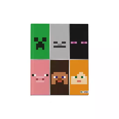 Cuaderno 19.5 x 24 cm ABC tapa dura cosido 48 hjs. Minecraft Mooving - comprar online
