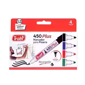 MARCADOR TRABI PARA PIZARRA x 4