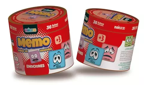 Juego Memotest Uniesco emociones 36 fichas