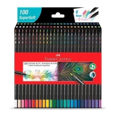 Lapices de colores Faber Castell super soft x 100
