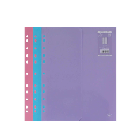 Sobre Bright pastel A4 para carpeta vertical con 2 bolsillos FW