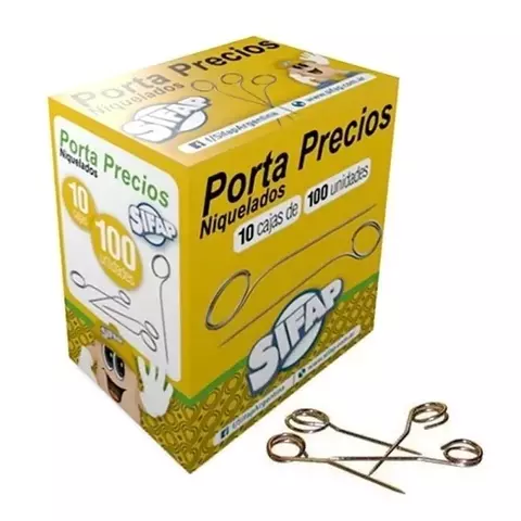 ALFILERES PORTAPRECIO X 100