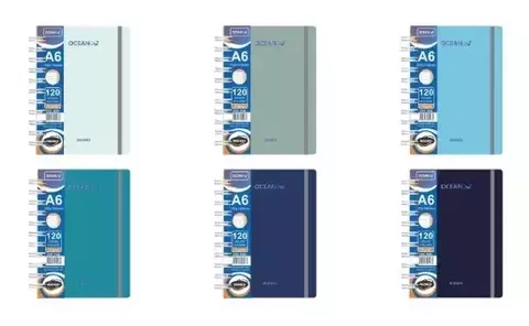 Libreta Rideo con elastico a6 Ocean - comprar online