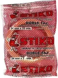 CINTA ADHESIVA STICKO DOBLE FAZ 24X25