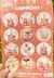 Stickers adhesivos Capybara x 24u