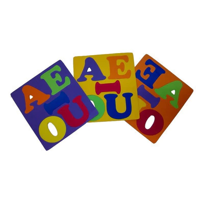 Encastre goma eva vocales - Eva Magic