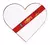 Pizarra blanca corazon