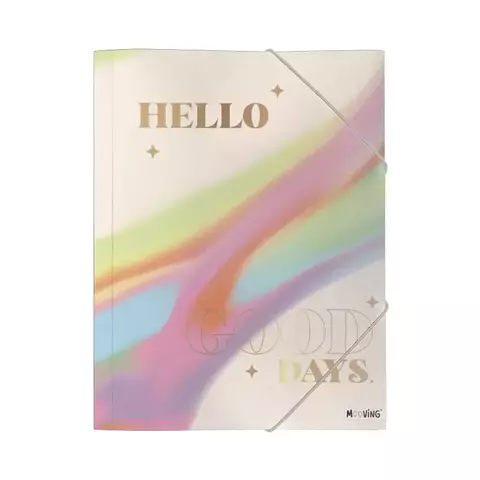 Carpeta 3 solapas con elástico Mooving pastel - comprar online