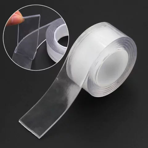 CINTA BIFAZ SILICONA TRANSPARENTE DE ALTA ADHERENCIA NANO TAPE