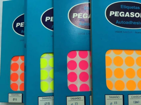 Etiqueta fluo Pegasola por unidad - comprar online