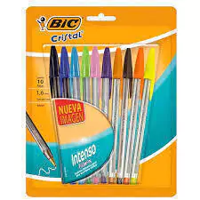 BOLIGRAFO "BIC" Intenso x 10