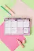 Imagen de Organizador semanal de escritorio - ROSA - Punto Cero