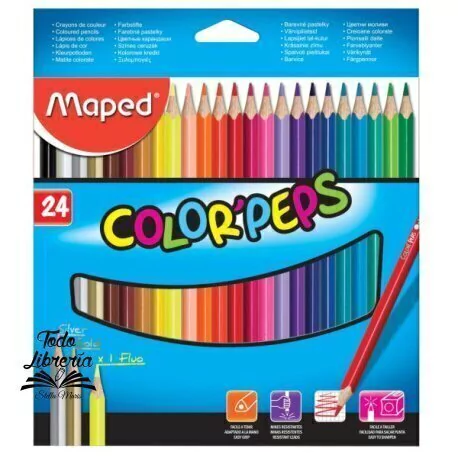PINTURITAS MAPED COLORPEPS X 24 LARGOS