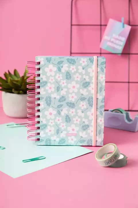 Mi Agenda Moderna 2026 Florcitas Dia por hoja 15x20 - Punto cero - comprar online
