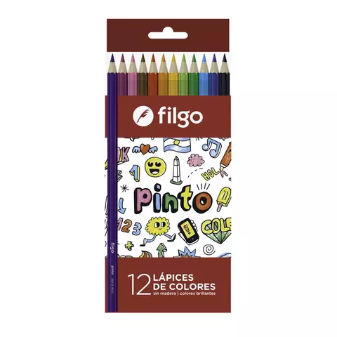 Lapices de colores Filgo pinto x 12 largos - comprar online