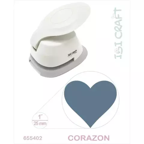 PERFORADORA ARTISTICA PARA GOMA EVA 25mm 1\" CORAZON IBI CRAFT - comprar online