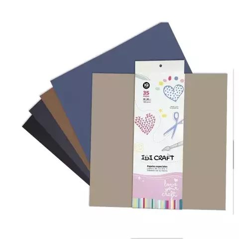 IBICRAFT PAPEL PARA SCRAP 30*30cm 160grs 35Hjs TIERRA - comprar online