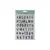 SELLO SILICONADO CRISTAL 6X8" ABECEDARIO Y NUMERO IBI CRAFT