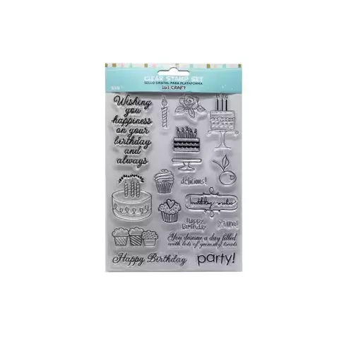 SELLO SILICONADO CRISTAL 6X8 PARTY IBI CRAFT