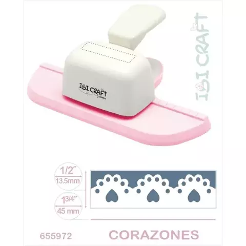 PERFORADORA ARTISTICA DE GUARDAS JUMBO CORAZONES IBI CRAFT - comprar online