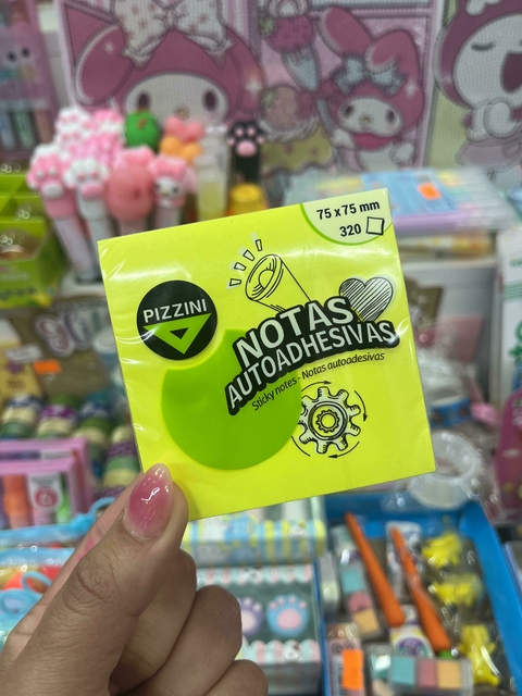 NOTAS ADHESIVAS 75 X 75 FLUO X 300 HS PIZZINI