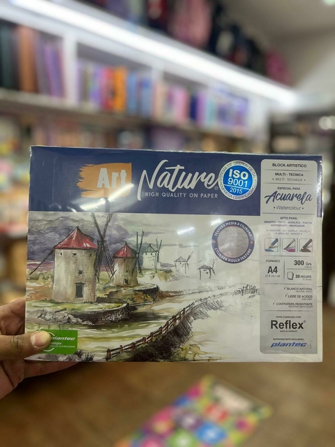 Block Art Nature texturado A4 22x30 cm 300 grs - Plantec - comprar online