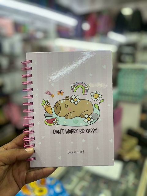 Cuaderno a5 Capybara Be positive - comprar online