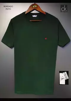 014-007 Camiseta CK - Verde Básica - comprar online