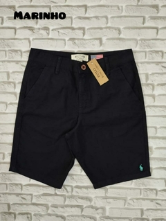 001-014 Bermuda Polo - Azul Marinho