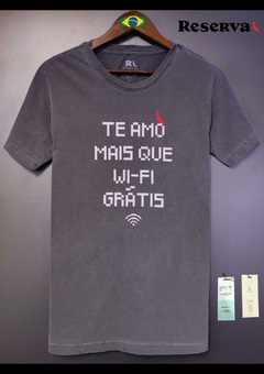 006-017 Camiseta RSV - CINZA TE AMO - comprar online