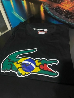 015-001 Camiseta Lacoste - Preta - comprar online