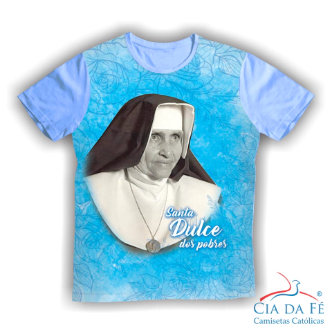 Camiseta Católica Santa Dulce dos Pobres - Cód. 1727