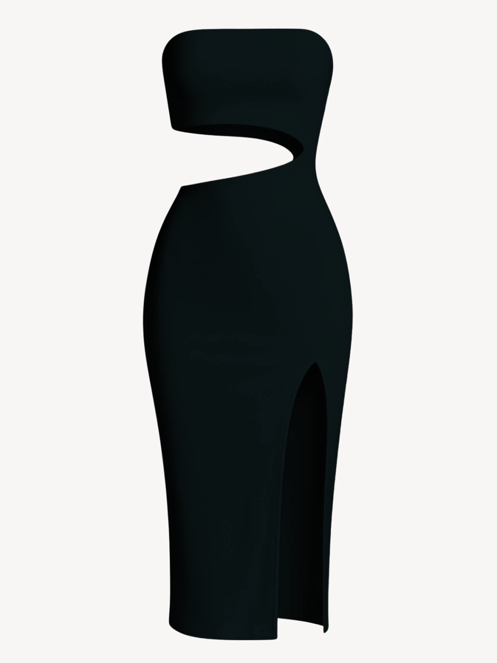 Vestido Longo Tomara que Caia com Fenda e Abertura na Cintura